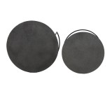 CAFE TABLE RNG METAL TEX TOP ANTIQUE BLACK SET OF 2 - CAFE, SIDE TABLES